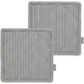 Södahl Grydelapper Line 2 Stk. - Grey - 20X20CM 20
