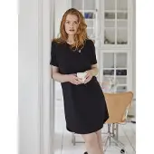 Urban Quest Women Bamboo S/S Night Dress - Black - M