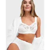 Swegmark Support Soft Bra - White - 95 D