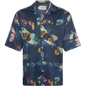 Scotch & Soda Aop Short-Sleeved Relaxed-Fit Tencel Shirt - Multi/patterned - S
