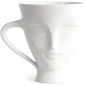 Jonathan Adler Giuliette Mug - White - 43 CL