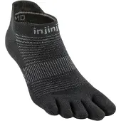 Injinji Men's Run Lightweight No-Show Black Urheilusukat XL