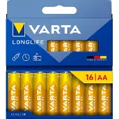Varta AA/LR06 Longlife -paristo, 16kpl