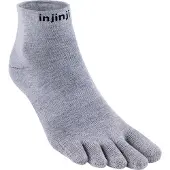Injinji Men's Liner Mini-Crew Heather Gray Urheilusukat M