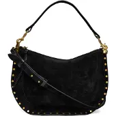 Isabel Marant Étoile Oskan Moon Leather Shoulder Bag - Black - ONE SIZE