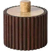Muubs Jar W. Lid Yami - Brown - 8X7.8CM