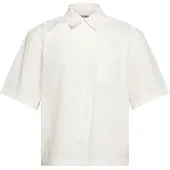 Weekday Relaxed Fit Short-Sleeved Cotton Shirt - White - M