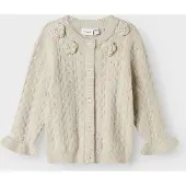 Name it Nmfoanna Ls Knit Card - Cream - 104