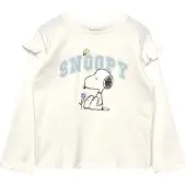 Mango Snoopy Cotton T-Shirt - Cream - 12-18M
