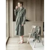 Hoie Svanen Morgenkåbe - Grey - L