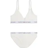 Tommy Hilfiger Pointelle Bra & Bikini Gift Set - White - 164-170