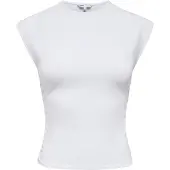 ONLY Onlmira Capsl Ruching Top Jrs Noos - White - S