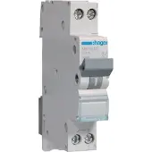 Hager Pienoisvirtakytkin MCB 1P+N 6kA C-13A