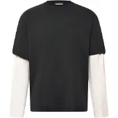 Weekday Long Sleeve Double Layer - Black - L