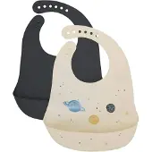 CeLaVi Silicon Bib (2-Pack) - Multi/patterned - ONE SIZE