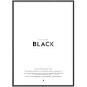 Poster & Frame Wooden Frame - 70X100 - Black - A1