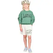 The Animal Observatory Shark Kid Sweatshirt Green - Green - 2 Y