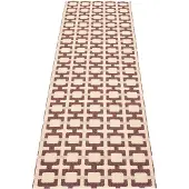 Pappelina Tom -matto 240 x 70 cm, viininpunainen, kerma ja roosa