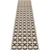 Pappelina , Tom matto Black/Cream/Warm Grey 70 x 300 cm