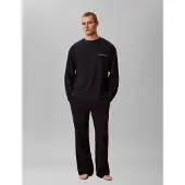 Calvin Klein Ls Tee Pant Set - Navy - XL