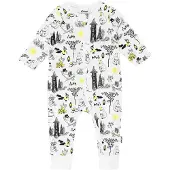 Muumi Lättja Pyjamas Sv/Vit 68 - White - 74