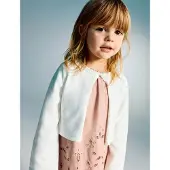 Mango Openwork Detail Knit Cardigan - Cream - 18-24M
