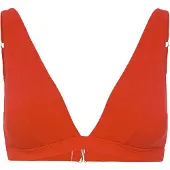 Understatement Underwear Plunge Bikini Top - Coral - M