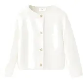 Mango Long Sleeves Knit Cardigan - White - 1-3M