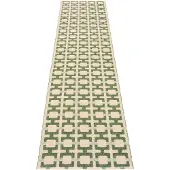 Pappelina Tom -matto 300 x 70 cm, Leaf / Cream / Sage