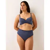 Lindex Shaping Bikini Bottom With High Waist - Navy - M