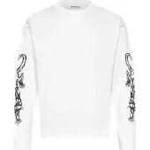 Weekday Great Boxy Graphic Long Sleeve T-Shirt - White - L