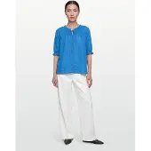 Cream Crbellis Lace Blouse - Blue - L/XL
