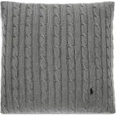 Ralph Lauren Home Cable Cushion Cover - Grey - 45X45CM