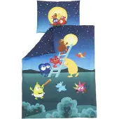 Babblarna Baby - The Moon, Bed Set, Cot - Multi/patterned - 100X130+38X55CM