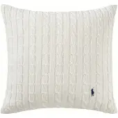 Ralph Lauren Home Rlcable Cushion Cover - White - 45X45CM