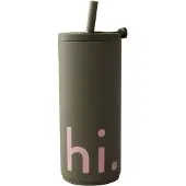 Design Letters Muki pillillä, 500 ml, beige