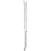 Jean Dubost Laguiole Brød Kniv M. Rustfrit Stål Håndtag - Silver - L30.7CM