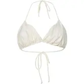 Pieces Pckin Bikini Shiny Bra - Cream - M