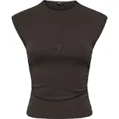 ONLY Onlmira Capsl Ruching Top Jrs Noos - Brown - XL