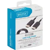 Digitus DB-330120-020-S, 2 m, HDMI-tyyppi A (vakio), HDMI-tyyppi A (vakio), 3840 x 2160 pikseliä, 3D, Musta