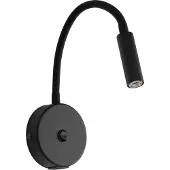 TK Lighting Seinävalaisin Lagos USB , Musta, Makuuhuone, Metalli, Moderni,