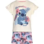 Disney Stitch Pyjama, Valkoinen, 98-104