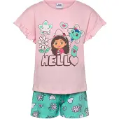 Gabby's Dollhouse Gabbyn Nukketalo Pyjama, Vaaleanpunainen, 98-104