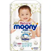 Moony japanilaiset vaipat-pikkuhousut Natural M 5-10 kg 46 kpl.