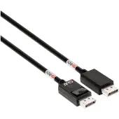 Club 3D DisplayPort 2.1 -näyttökaapeli, 1,6m, musta