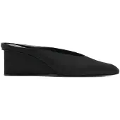 Mango Square Toe Wedge Heel Shoe - Black - 39