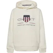 Gant Kids Archive Shield Hoodie - Cream - 134