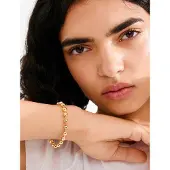Pilgrim Air Bracelet Gold-Plated - Gold - ONE SIZE