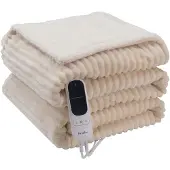 Ginza.se Koomy -lämpöpeitto fleece 130 x 180 cm kerma 140 W 9 lämpötasoa
