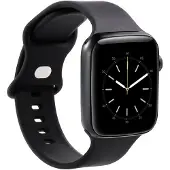 Gear silikoninen Apple Watch ranneke 38-41 mm (musta)